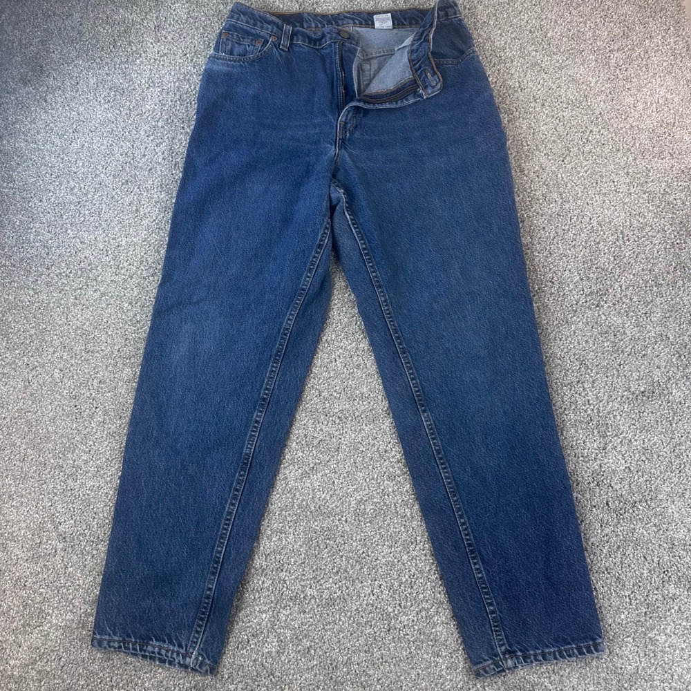 Levis 550 Jeans Womens 14 Reg M Blue Relaxed Tapered Leg USA 90s Y2K Vintage